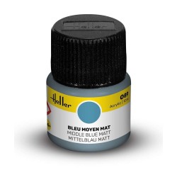 Peinture Acrylique Heller, Ref 089 Bleu Moyen Mat