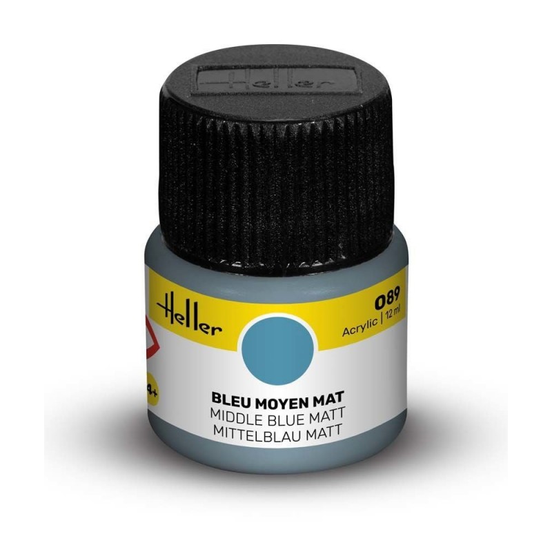 Peinture Acrylique Heller, Ref 089 Bleu Moyen Mat