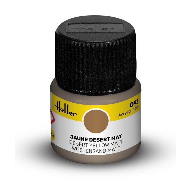 Peinture Acrylique Heller, Ref 093 Jaune Desert Mat