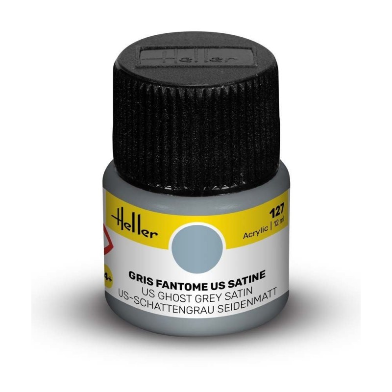 Peinture Acrylique Heller, Ref 127 Gris Fantôme US satiné