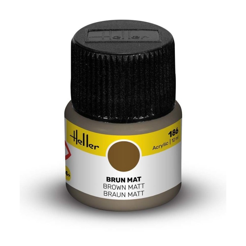 Peinture Acrylique Heller, Ref 186 Brun Mat