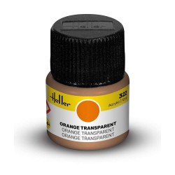 Peinture Acrylique Heller, Ref 322 Orange Transparent