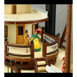 Ensemble de 18 Figurines en Métal: Bateau à Vapeur King of the Mississippi, EAN 8437021128062