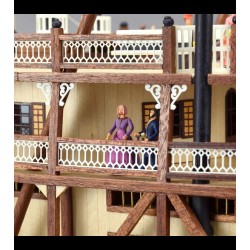 Ensemble de 18 Figurines en Métal: Bateau à Vapeur King of the Mississippi, EAN 8437021128062