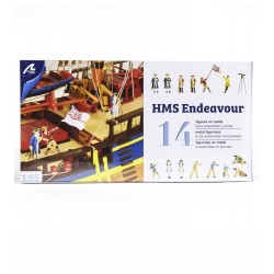 Ensemble de 14 Figurines avec Accessoires en Métal pour HMS Endeavour ean 8437021128208