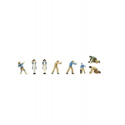 Ensemble de 14 Figurines avec Accessoires en Métal pour HMS Endeavour ean 8437021128208