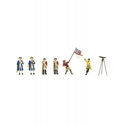 Ensemble de 14 Figurines avec Accessoires en Métal pour HMS Endeavour ean 8437021128208