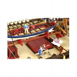 Ensemble de 14 Figurines avec Accessoires en Métal pour HMS Endeavour ean 8437021128208