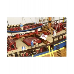 Ensemble de 14 Figurines avec Accessoires en Métal pour HMS Endeavour ean 8437021128208