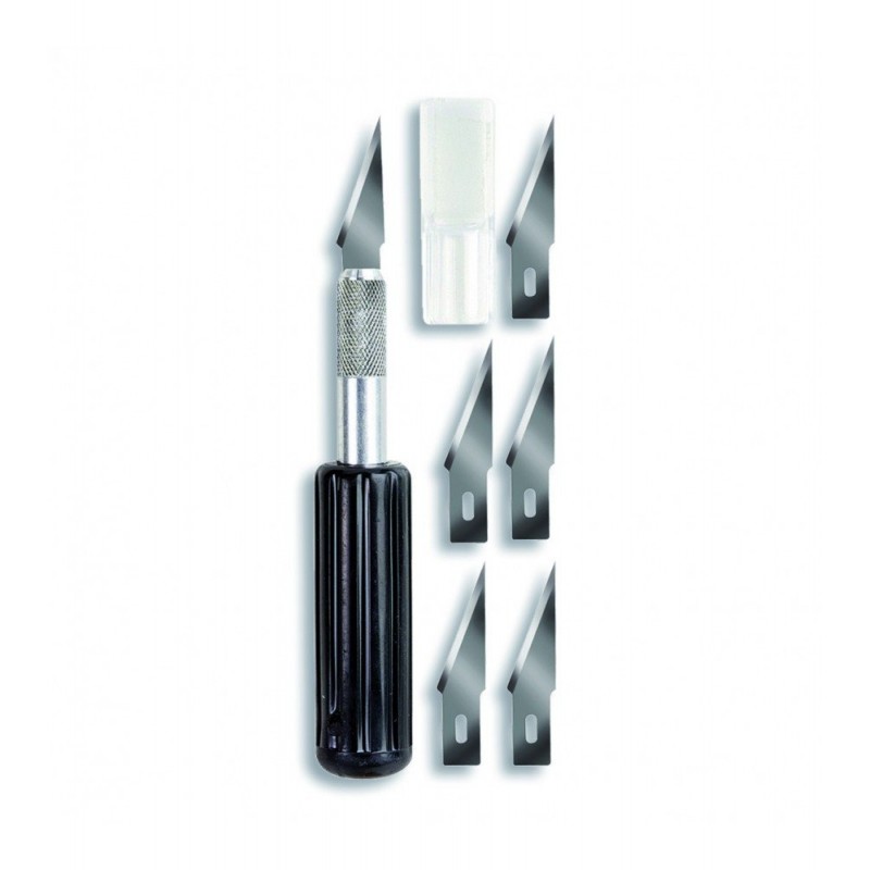 Cutter Nº5 avec 5 Lames et Manche Ergonomique Artesania Latina 27044, pour maquetisme et modélisme, EAN 8421426270440