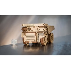 Eco Wood Art Maquette en bois du camion Belaz 75600, Eco Wood Art Puzzles 3d en bois