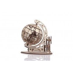 mr PlayWood Maquette en bois Globe terrestre, esprit steampunk Puzzles 3d en bois